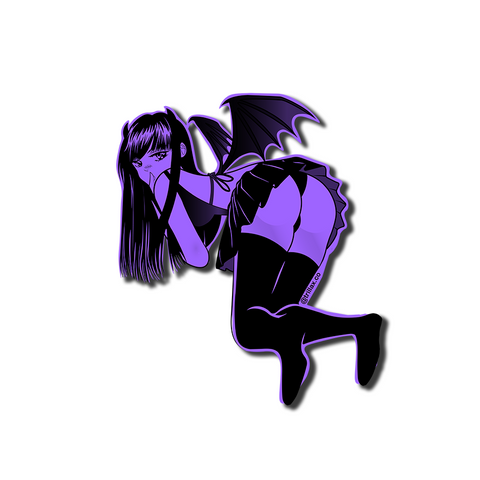 NEW! Purple Devil Girl (Holo/Plain) Sticker - Trillax.co