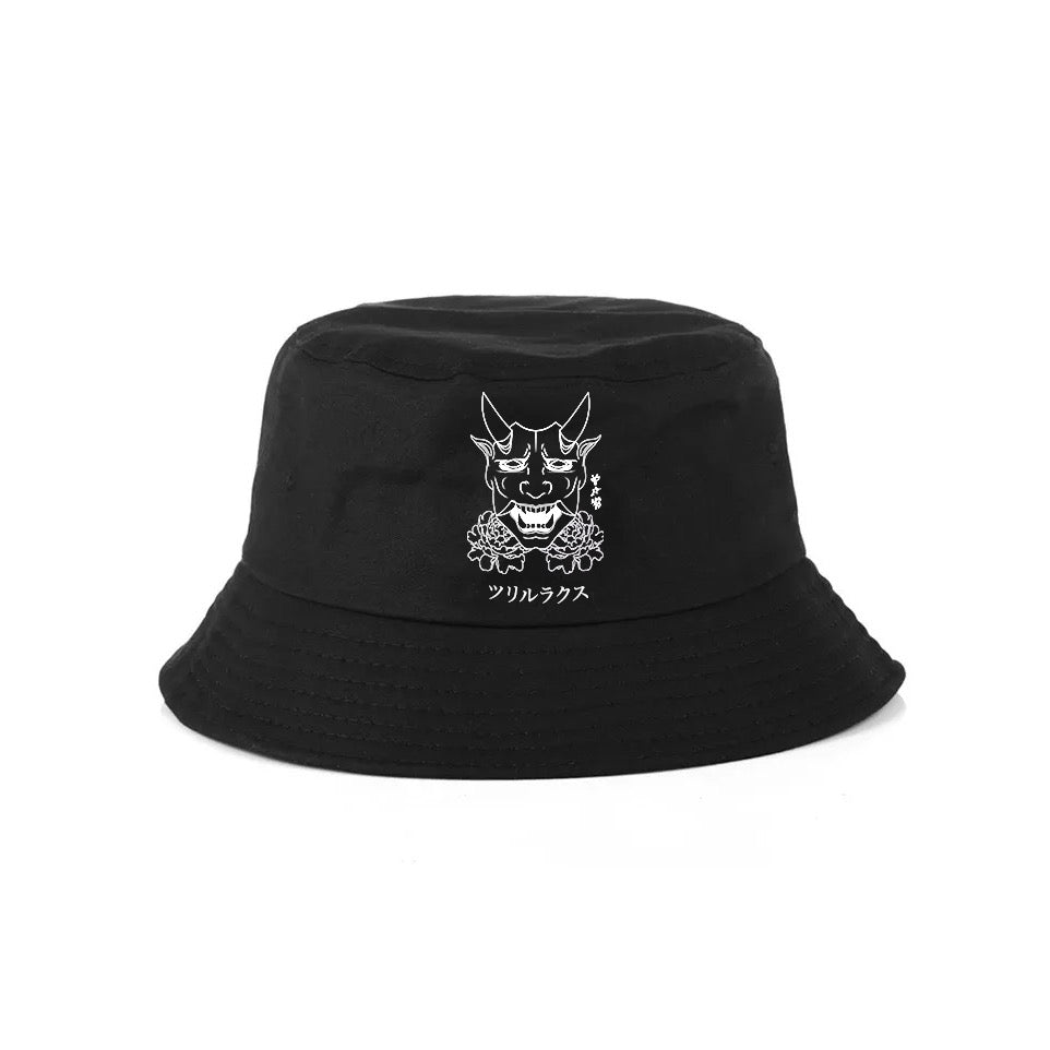 Trillax Black Oni Bucket hat