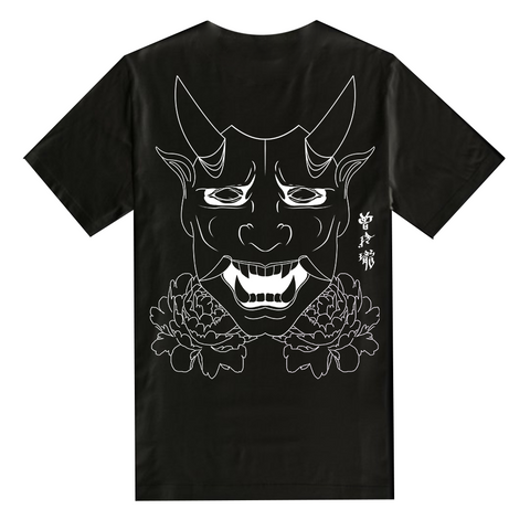 Trillax Original Black Oni Tee T-Shirt Back