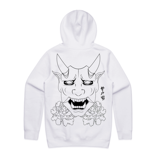 Trillax White Oni Hoodie back