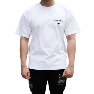 NEW White Oni Tee (Box fit) - Trillax.co