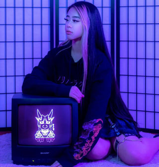 Black Purple & Pink Dragon Hoodie - Trillax.co