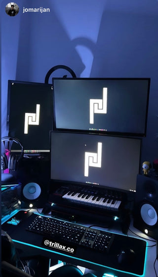 Black Trillax RGB Mousepad - Trillax.co